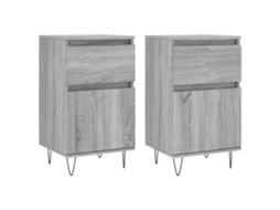 Sideboard, Sideboards Vidaxl Cinzeto Madeira Processada (n/a)