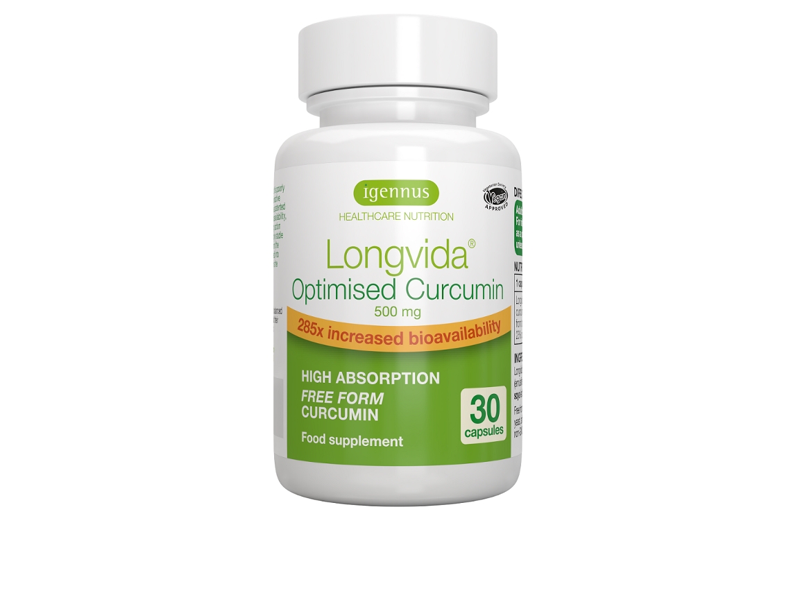 Igennus Longvida Optimised Curcumin 500mg 30's
