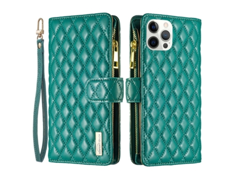 Capa Fosco Inch Para Iphone 12 Pro Max Binfen Color Pele Sintética Verde