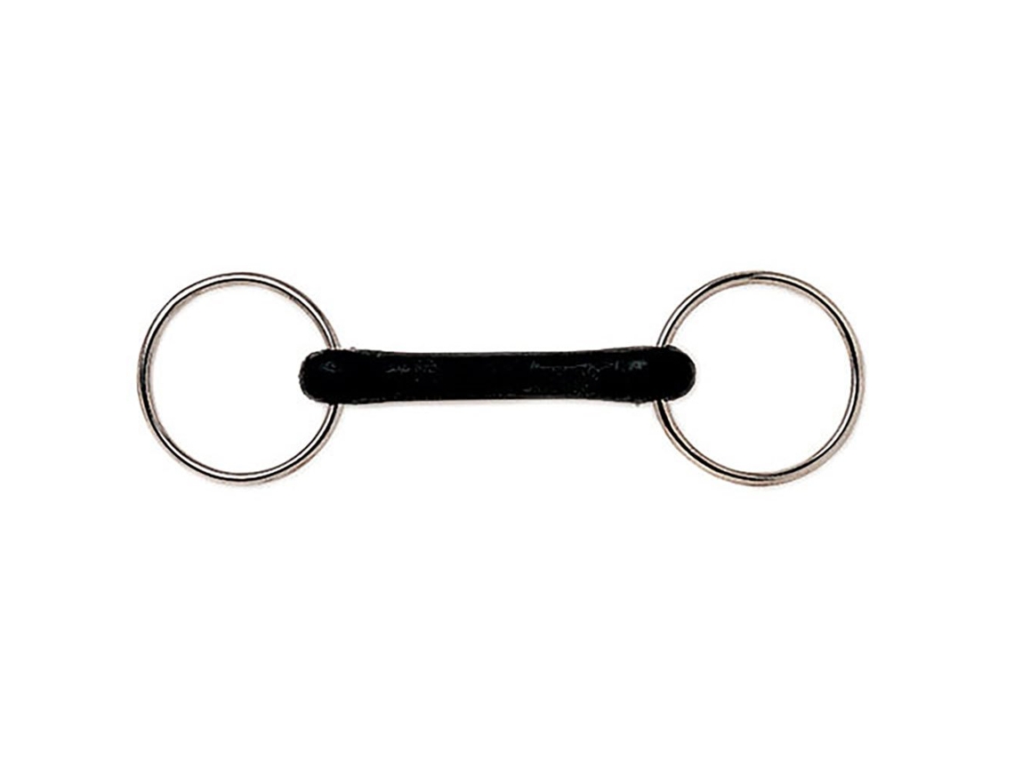 Snaffle de Borracha Dura Mullen Prateado 12.5 Cmsefton