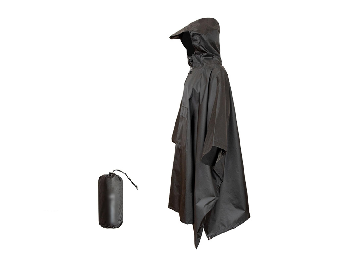 Poncho De Chuva Adulto, Unissex, Com Bolsa Para Guardar, Bolsos, Capuz Ajustável Com Cordão, Leve E Impermeável