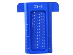 Regua de Alumínio Ts 3 com Minicritador para Carpintaria Instrumento de Medição Acessório de Hardware