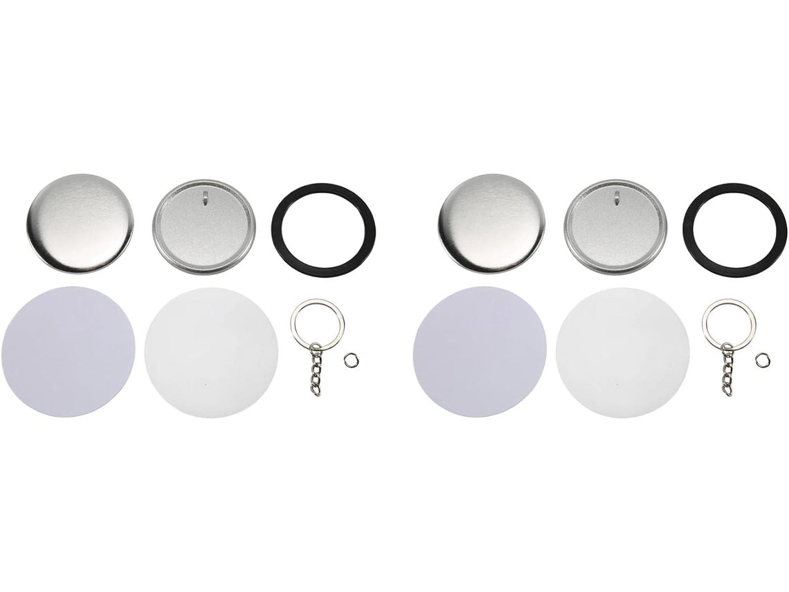 Kit Para Fazer Botões E Chaveiros Com 100 Peças / 2,25 Polegadas Para Máquina De Fazer Botões