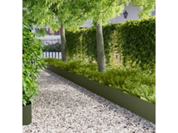 Vidaxl Acabamento Para Gramado 20 Unid. 103 X 30 Cm Aço Verde-azeitona