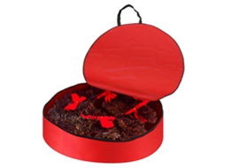 Sacola de Armazenamento para Coroa de Natal 91x20cm À Prova de Água com Alça Oxford 600d | S/MARCA