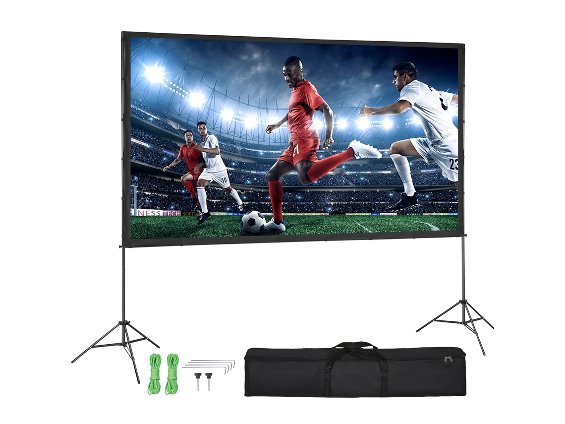 Tela De Projetor Succebuy 120 Polegadas 169 4k 1080 Hd Com Suporte, Tripés Para Tela De Filme
