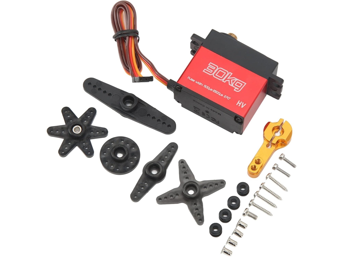 Servo Rc De 30kg, Engrenagem Metálica À Prova D Água De Alta Precisão, Resposta Rápida, Servo De Direção 30kg Para