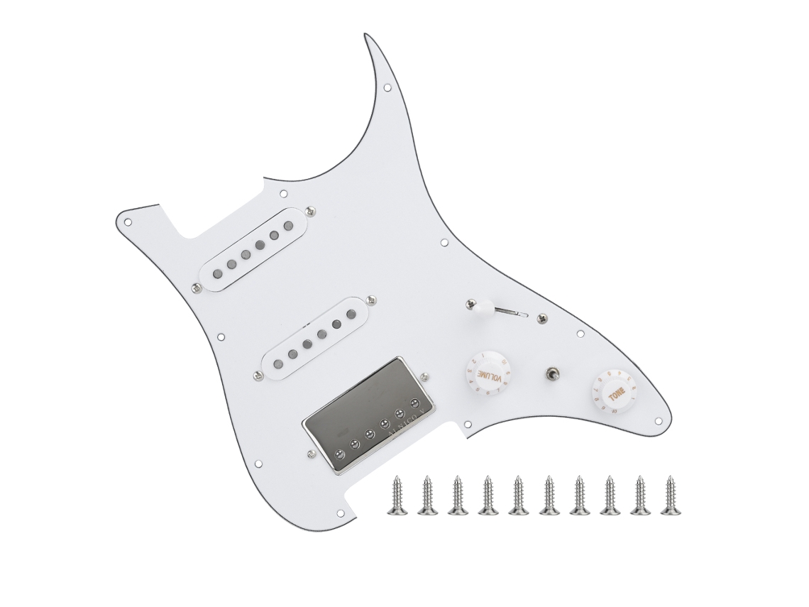 Captadores de Bobina Dupla Pré cabeados com Ssh, Escudo para Guitarra Elétrica e Acessórios para Instrumentos AQUAFORGE