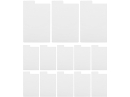 Separadores Para Classificação E Distribuição Em Pvc Branco 13 Peças Peças, Design Diy Polivalente Discos