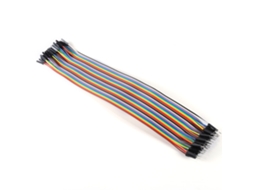 Cabo Flexível 30cm 40 Pinos Macho-macho Colorido
