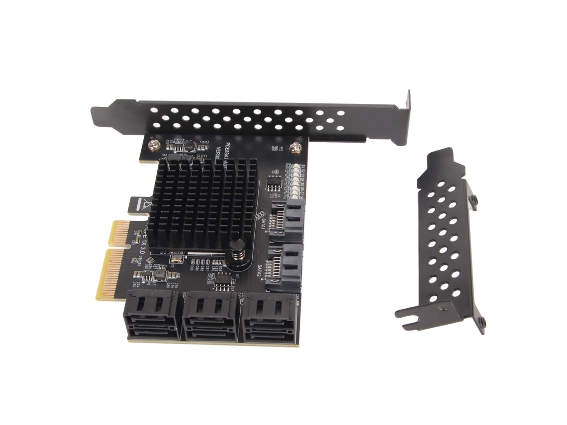 Placa De Expansão Sata Card 8 Portas Pcie Para Sata 3.0 Com Hot Swappable Para Windows Linux