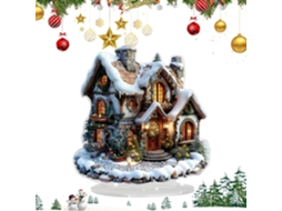 Estátua 2d Em Acrílico - Decoração De Natal Plana Em 2d | Papai Noel