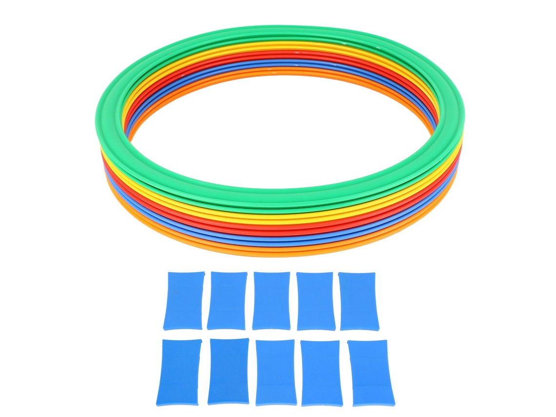 Conjunto De Anéis De Velocidade Esportiva Para Crianças 10 Anéis 10 Fivelas 28cm