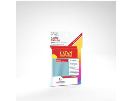 Sleeves para Cartas  Prime Catan Clear (56 x 82 mm)