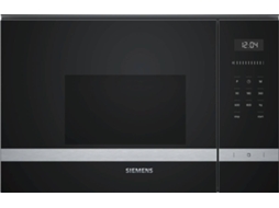 Micro-ondas Encastre SIEMENS BF525LMS0 (20 L - Sem Grill - Inox)