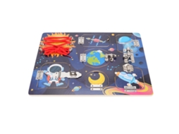 Primerox tabuleiro Sensorial Fechaduras Formas Cores Mundo Espacial Educativo para Crianças