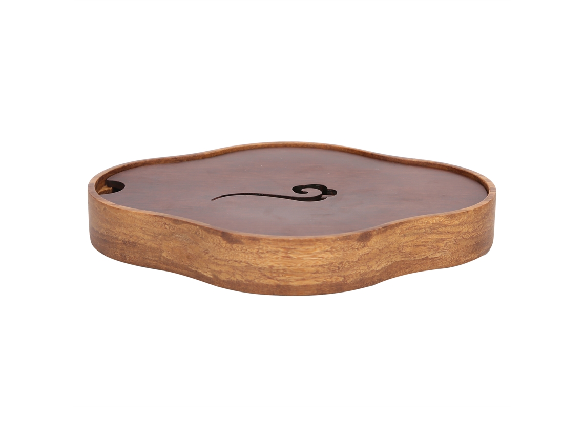 Bandeja De Chá De Bambu Estilo Chinês Para Conjunto De Chá Kungfu E Acessórios De Sala De Chá