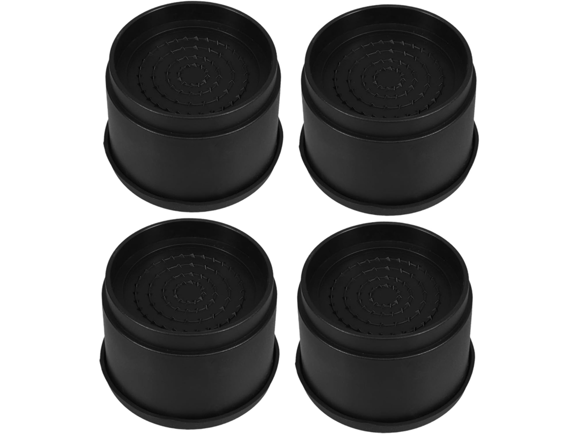 Eringogo Conjunto De 4 Pés Cama Empilháveis, Elevadores De Móveis Com Altura Ajustável E Antiderrapantes Para Cama, Mesa