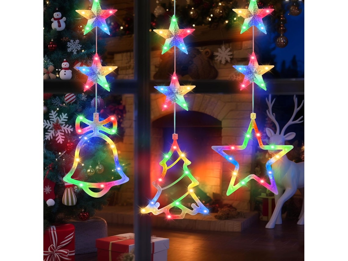Decoração De Natal, Conjunto De 3 Com Detalhes Temáticos E Modelo 1543