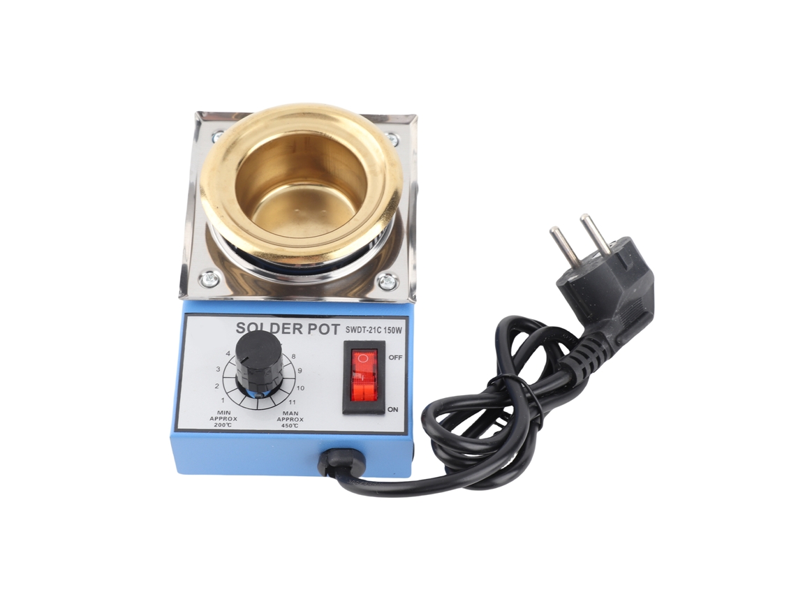 Mini Panela De Solda De Aço Inoxidável Revestida Com Titânio 150w Temperatura Ajustável 200-450°c