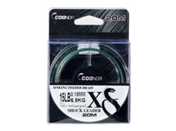 Linha de Pesca Trançada 8+1 20m Sinkable Pe