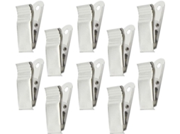 Hemoton Crachás E Credenciais Clips Metal Mola, Material Metálico Durável, Cor Prateada, 100 Unidades