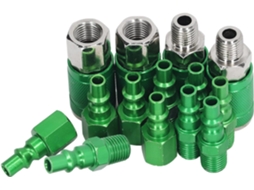 Kit Universal De Acoplador E Plugue De Ar 1/4 Npt Em Liga De Alumínio Para Ferramentas Pneumáticas Gokoco