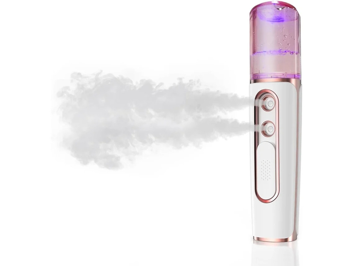Nano Pulverizador Facial Vaporizador Facial De Névoa Fria Recarregável Por Usb Tanque De Água Visível Nano Pulverizador Branco Bestvite