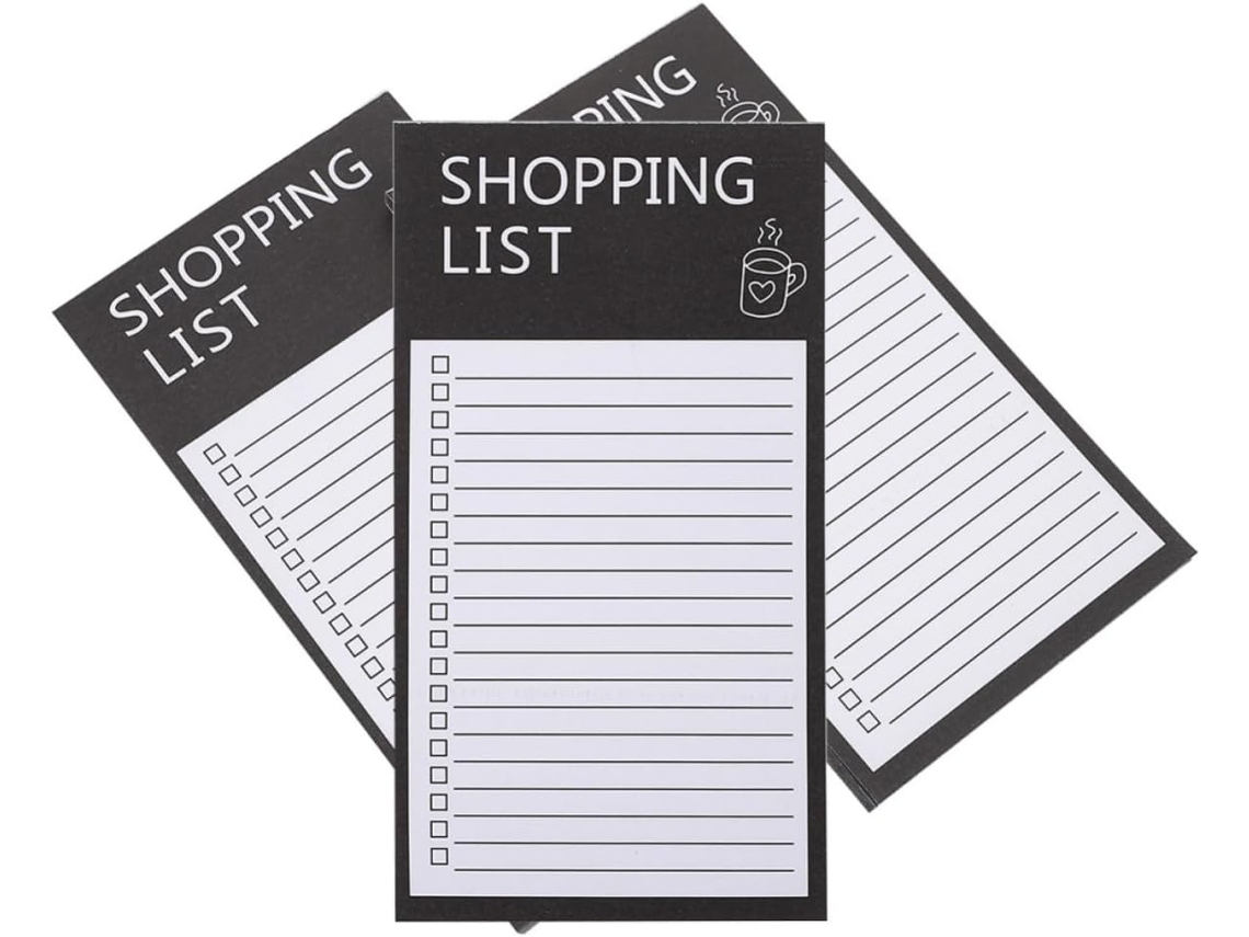 Petit Carnet Magnétique Noir Em Papel, Notas Em Bloco