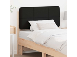 Vidaxl Cabeceira Estofada com Cabeceira Marrom e Preto 100 Cm