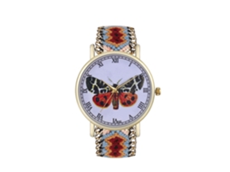 Relógio de Quartzo com Pulseira de Corda Têxtil Tecida Estilo Simples Fashion Universal
