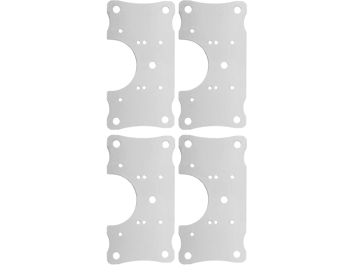 Kit De Reparo Dobradiças Armário Com Parafusos, Aço Inoxidável, 4 Peças, Fácil Instalação Para Cozinha