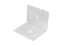 Lurelia Estojo Cd/dvd 19x13,5x1,4 Cm, Compacto, Cor Transparente