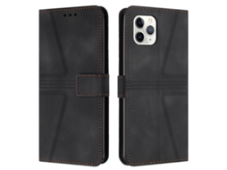 Capa De Couro Para Iphone 11 Pro Max - Triangular - Cor Sólida