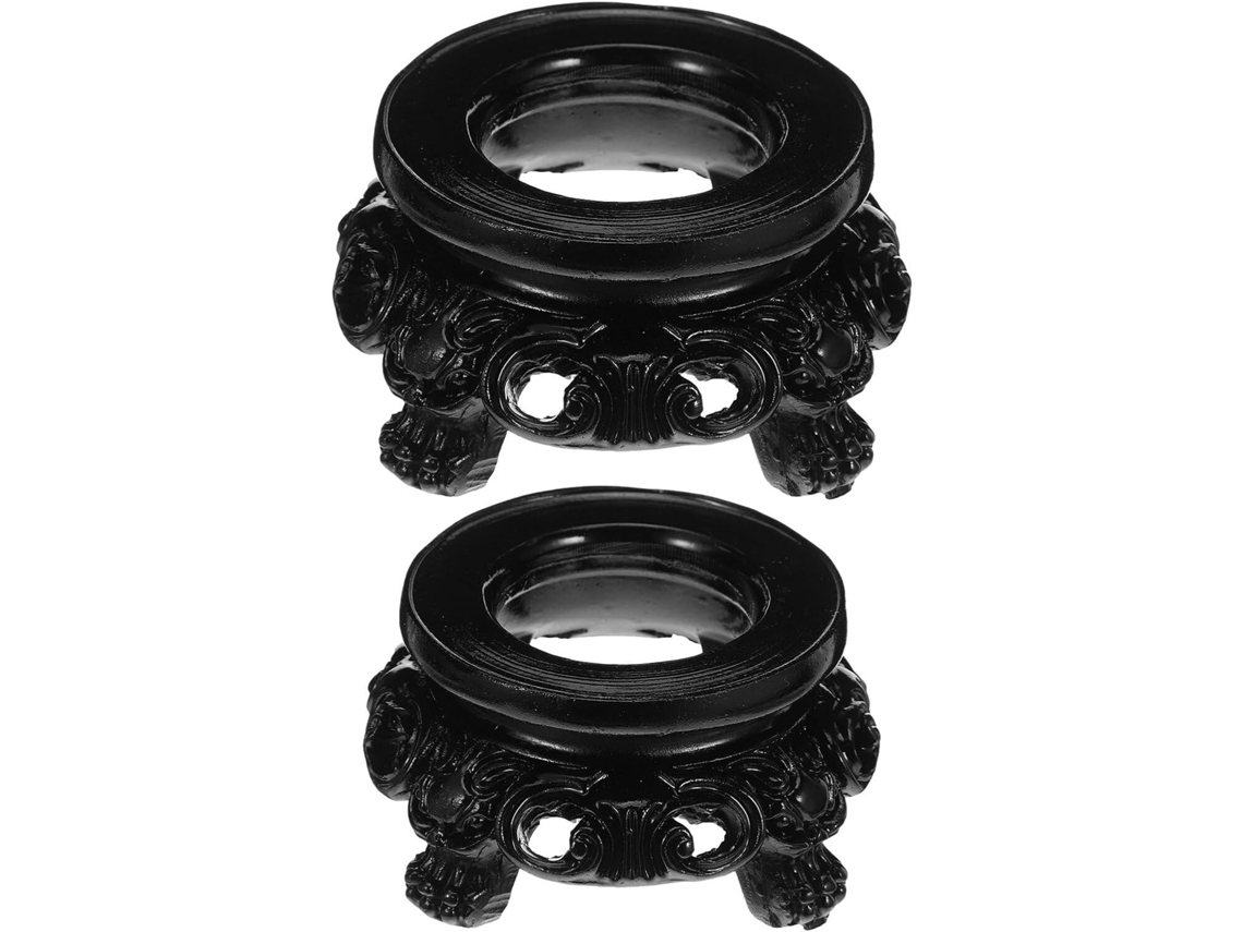 Base Decorativa De Cristal Em Resina, 2 Peças, Para Esferas, Ideal Para Quarto, Sala De Estar, Escritório E Mesa
