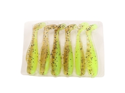 Iscas de Silicone com Cauda T 8cm 5g 6 Unidades