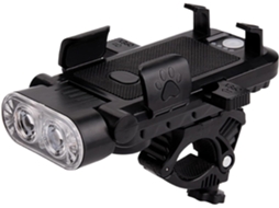 Luz Frontal De Led Recarregável Para Bicicleta, À Prova D'água, Com 4