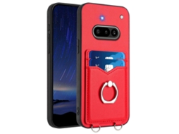 Capa Para Celular Com Suporte Para Cartão E Anel R20 Para Nothing Phone 3a