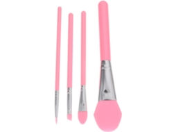 Conjunto De 4 Pincéis Para Máscara Facial Com Cabo De Plástico. Gokoco