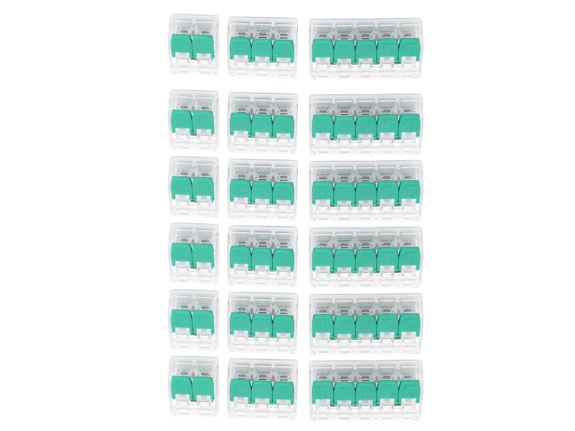 Conjunto De Conetores Elétricos Laxiscreed De Ligação Rápida Sem Parafusos Para Instalação Fácil
