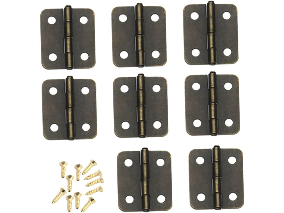 250 Mini Dobradiças De Ferro Com Mola, Automáticas Para Caixas