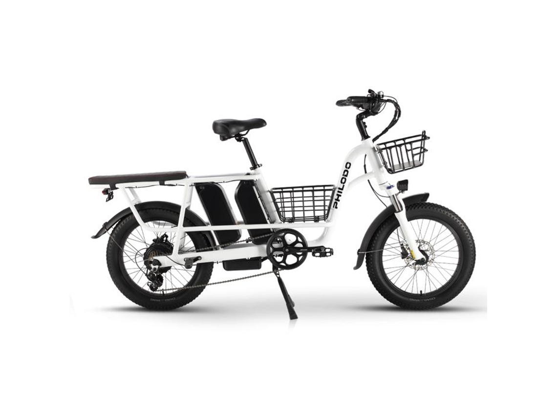 Bicicleta Elétrica Dobrável PHILODO Traveler Motor 1000 W Dupla Bateria 48 V 17,5 Ah 20 Pol.