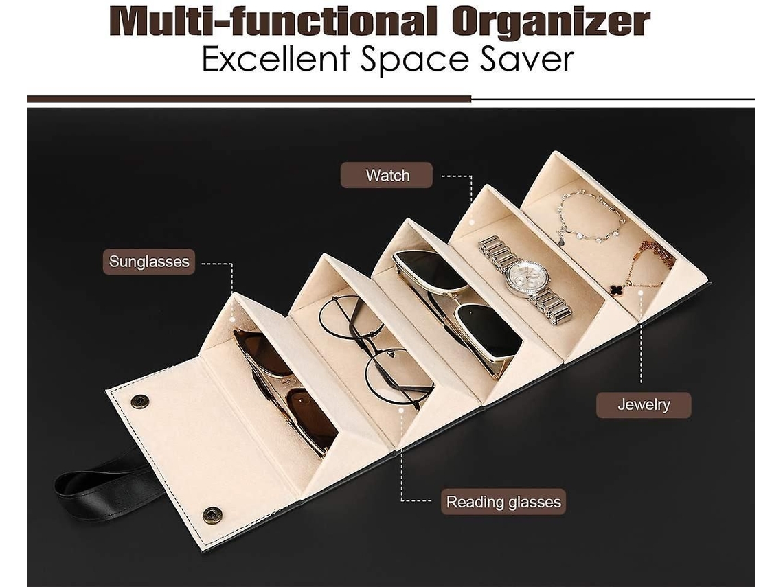 Organizador com 5 Compartimentos, Portátil para Armazenamento de Roupas Femininas AQUAFORGE
