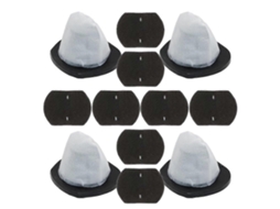 Conjunto De 12 Filtros Hepa E Algodão Filtrante Para Aspirador De Pó Bissell 2030/20303/20306/20307/20309/2030h/2030v/2030x/2030z.