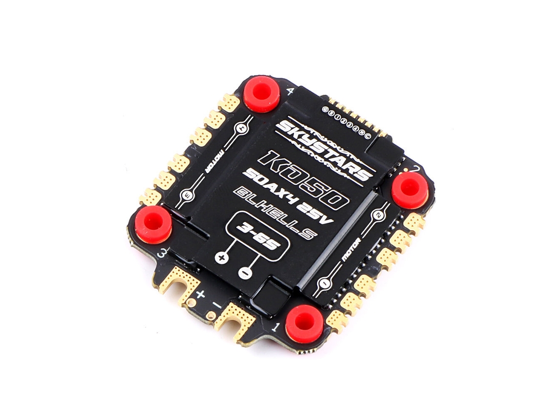 Controlador de Velocidade Brushless Skystars Ko50 50a 3 6s Blheli_s Dshot600 4 em 1 de 30,5x30,5mm para Drones de Corrida Rc Freestyle Fpv Diy. MDUG