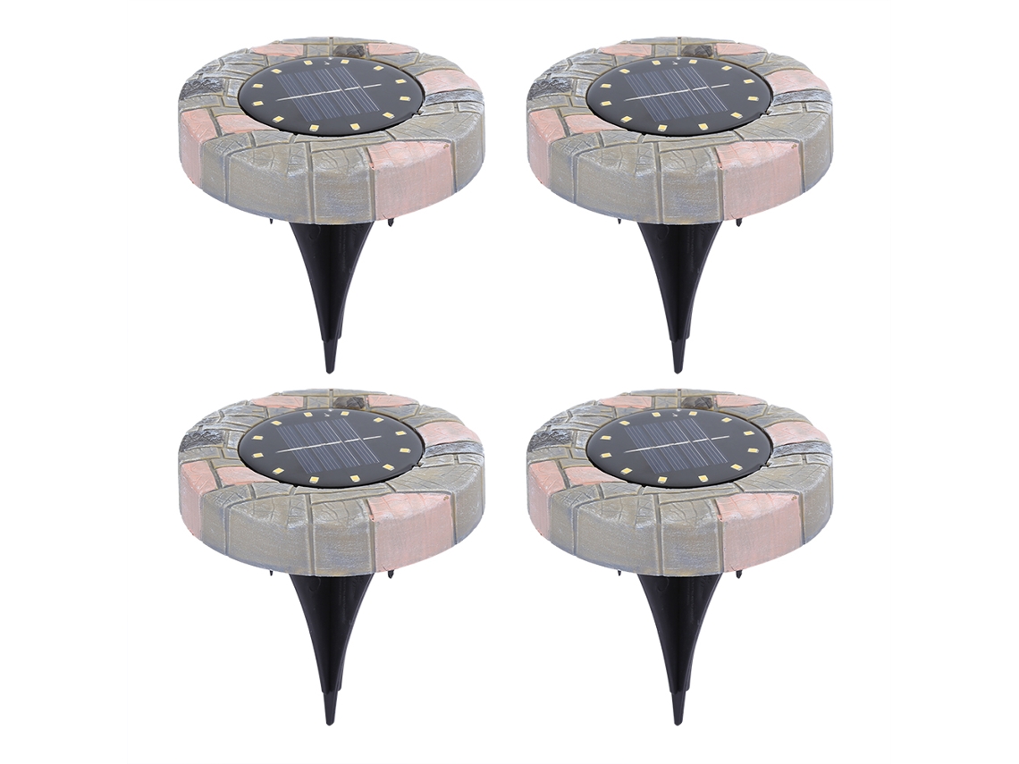 12led Luz Solar Jardim Ip55 Impermeável Caminho Paisagem S/MARCA