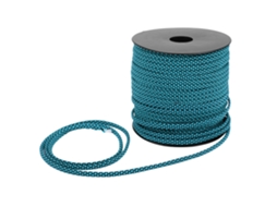 Corda Paracord 50m 4mm 7 Núcleos Azul Preto