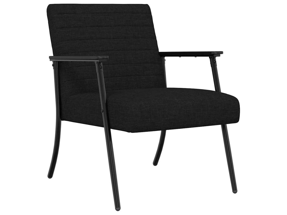 Conjunto 1 Poltrona Moderna Vidaxl Preto Tecido (59 X 75 X 78 Cm)