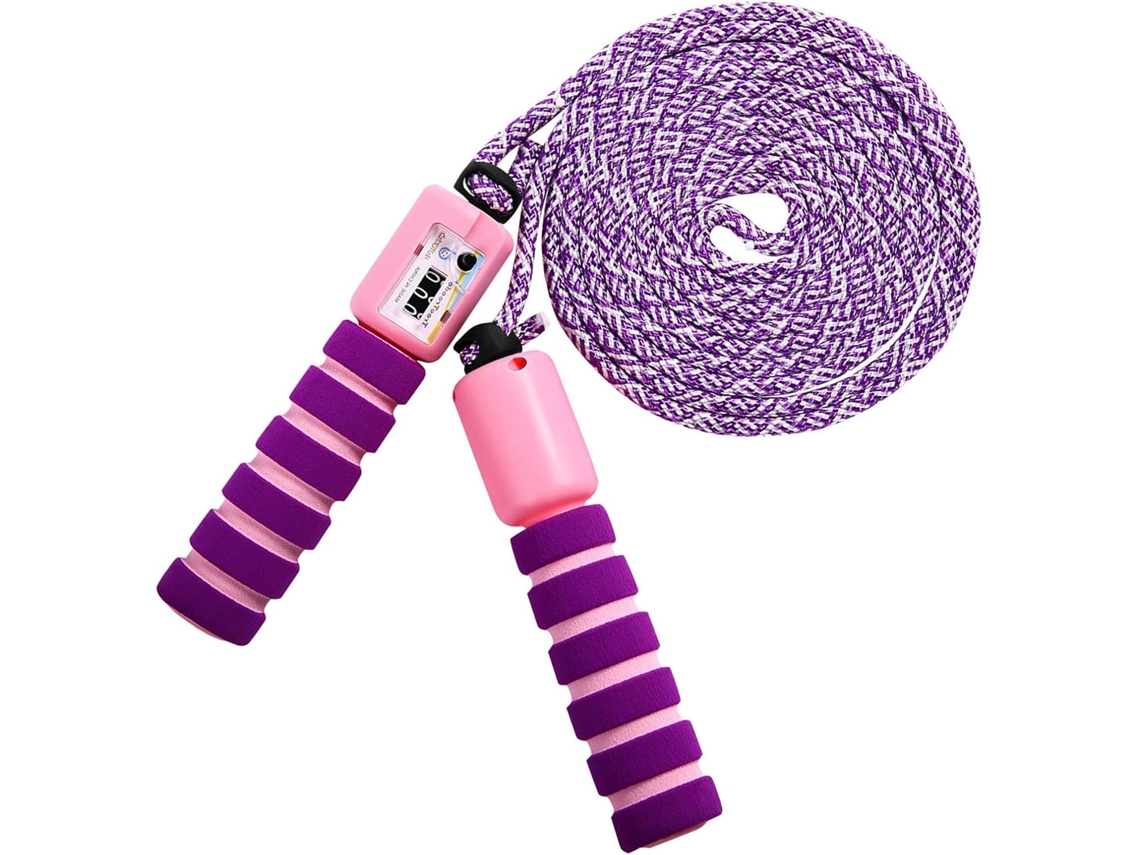 Corda De Pular Para Crianças , Corda De Pular Com Contador Para Meninas Aquaforge (roxa)