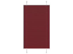 Vidaxl Plissado Cego Bordéus Vermelho 80x150 Cm Largura Tecido